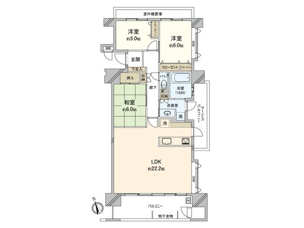 グランディアソラーレ県庁前 間取図(平面図)