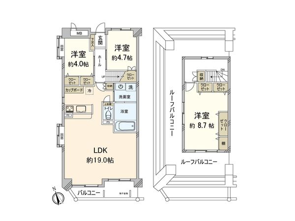 アンピール花畑 間取図(平面図) アンピール花畑 間取図(平面図)