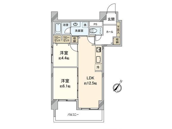 ライオンズマンション大名 間取図(平面図) ライオンズマンション大名 間取図(平面図)