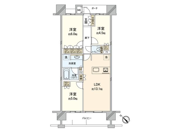 MJR博多ザ・レジデンス 間取図(平面図) MJR博多ザ・レジデンス 間取図(平面図)