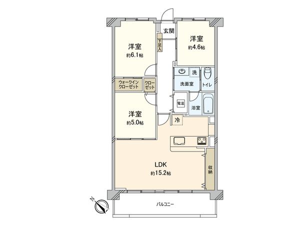 レヂオンス博多東 間取図(平面図) レヂオンス博多東 間取図(平面図)