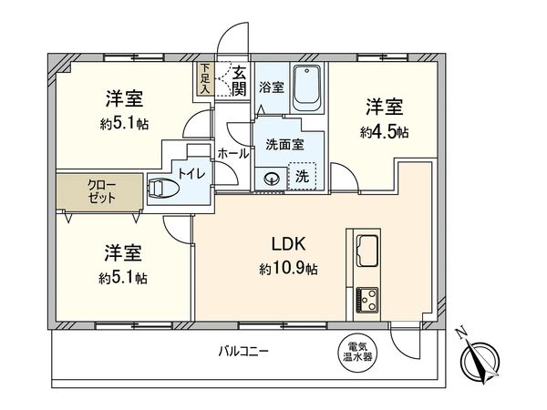 シティライフ箱崎8 間取図(平面図) シティライフ箱崎8 間取図(平面図)