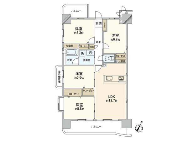 レールシティ博多駅南 間取図(平面図) レールシティ博多駅南 間取図(平面図)