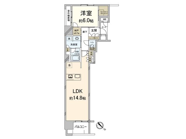 MJR博多ザ・レジデンス 間取図(平面図)