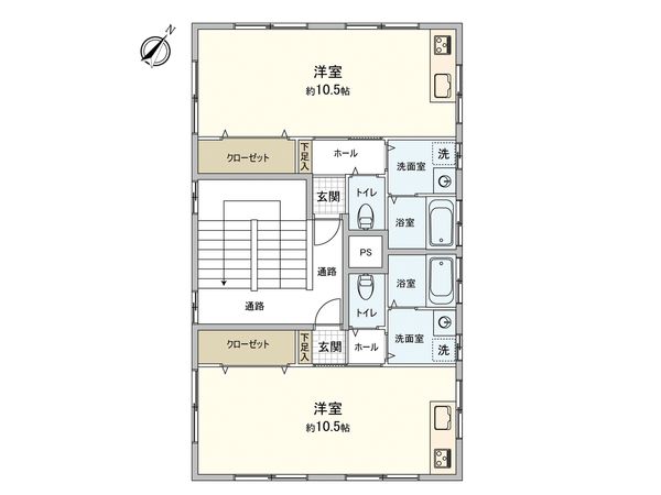 博多駅前4丁目ビル 間取図(平面図) 間取図(平面図)
