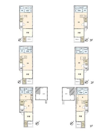 堅粕3丁目 アパート 間取図(平面図) 堅粕3丁目 アパート 間取図(平面図)