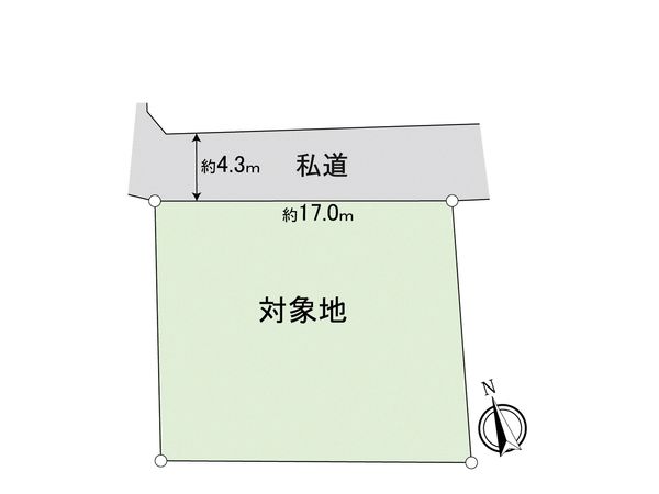 中央区平尾浄水町 土地 区画図