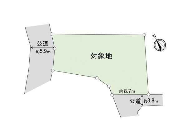 南区桧原七丁目 土地 区画図