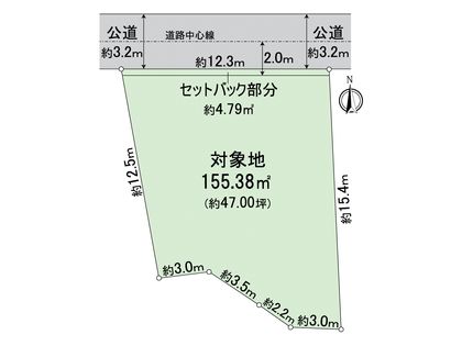 城南区別府一丁目 土地 区画図
