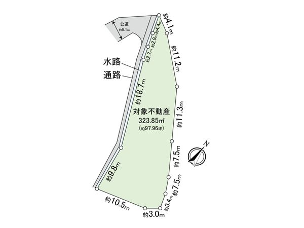 糸島市高来寺土地 地形図