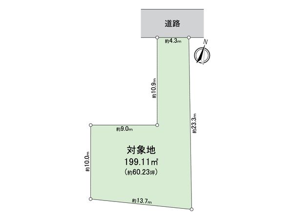 城南区茶山6丁目土地 区画図 城南区茶山6丁目土地 区画図