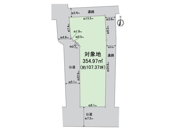 中央区今川1丁目土地 区画図 中央区今川1丁目土地 区画図
