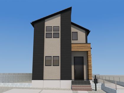 城南区東油山一丁目新築戸建 1号棟 外観パース図