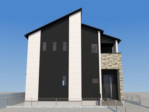 城南区東油山一丁目新築戸建 2号棟 外観パース図 城南区東油山一丁目新築戸建 2号棟 外観パース図