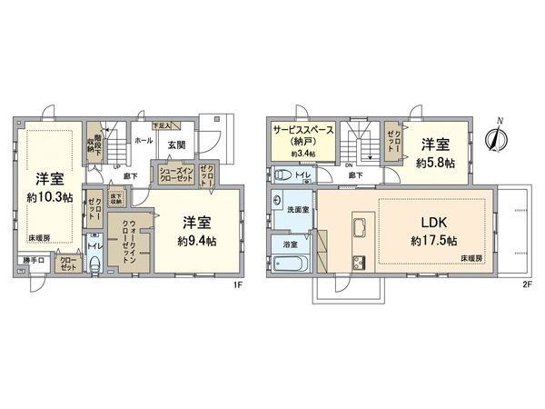 城南区田島六丁目 戸建 間取図(平面図)