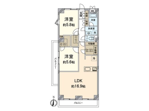 オリエントハイツ西公園 間取図(平面図) 間取図(平面図)