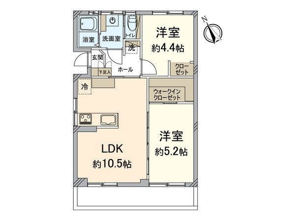 笹の台団地 4号棟 間取図(平面図) 間取図(平面図)