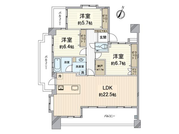 ロイヤルマンション大濠セーヌ 間取図(平面図)