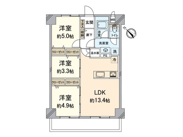 ライオンズマンション高宮第6 間取図(平面図) 間取図(平面図)