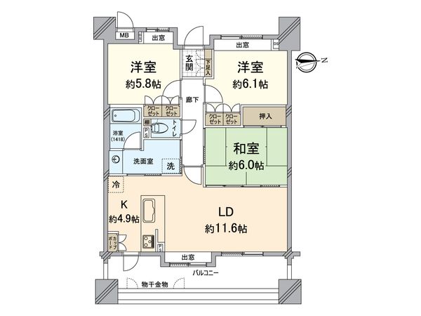 コアマンション城南ネクステージ 間取図(平面図) 間取図(平面図)