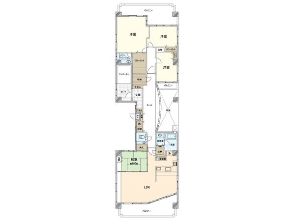六本松パーク・ホームズ 間取図(平面図)