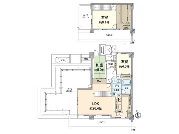 アダージュ小笹ヴェルコール 間取図(平面図)