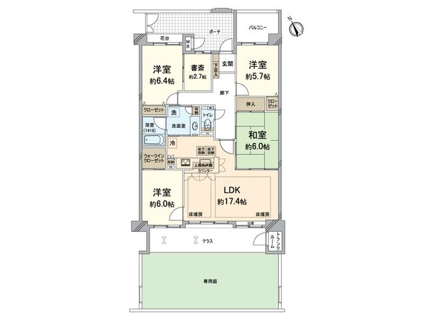 エンゼルブレッサ友泉亭 間取図(平面図) エンゼルブレッサ友泉亭 間取図(平面図)