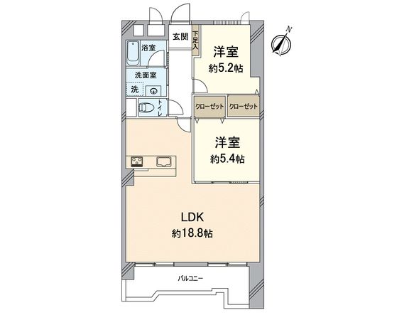 警固ハウス 間取図(平面図)