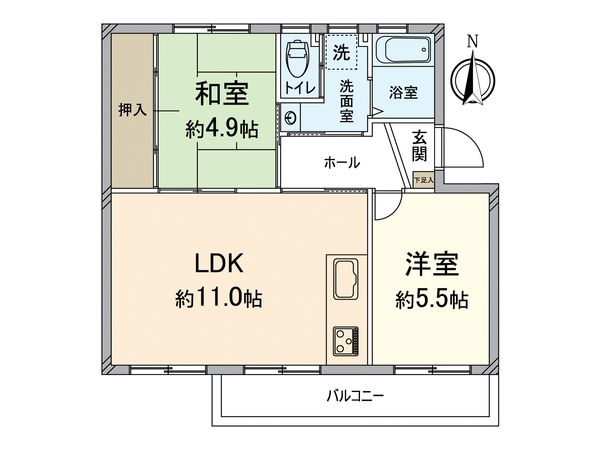 金山第二住宅 間取図(平面図) 金山第二住宅 間取図(平面図)