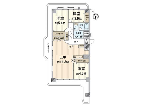 エクセレンス谷 間取図(平面図) エクセレンス谷 間取図(平面図)