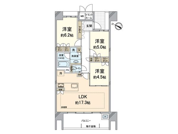 ネクサス大濠翠邸 間取図(平面図) ネクサス大濠翠邸 間取図(平面図)