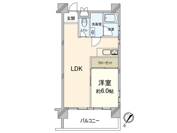 フラワーコーポ六本松 間取図(平面図) 間取図(平面図)
