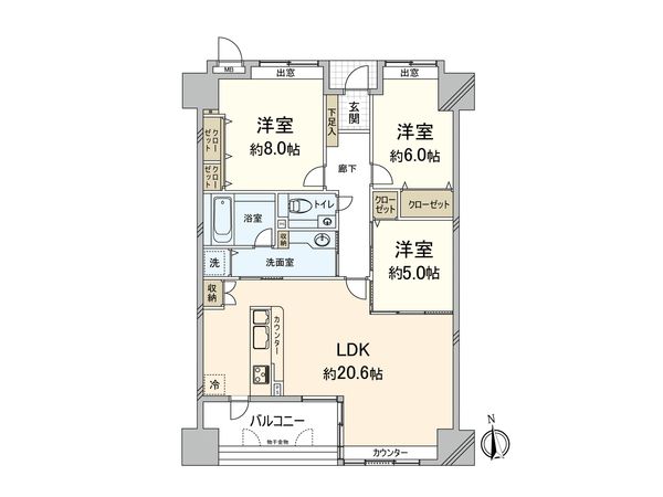 コアマンション桜坂プレジオ 間取図(平面図) コアマンション桜坂プレジオ 間取図(平面図)