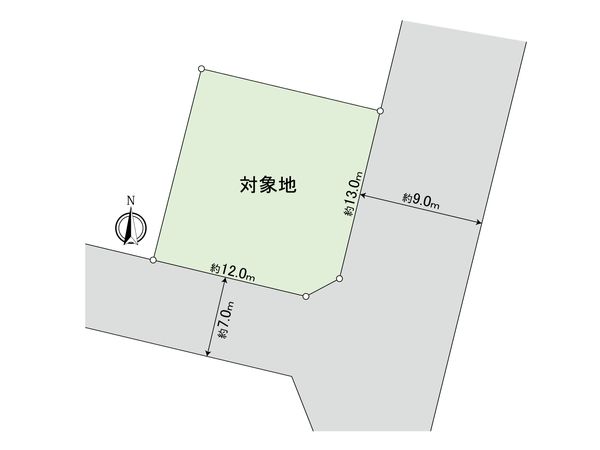 太宰府市三条3丁目 土地 区画図 太宰府市三条3丁目 土地 区画図