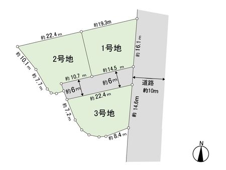 みやき町 土地(1号地) 区画図