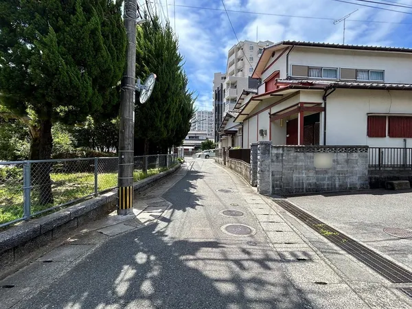 前面道路には都市ガス敷設