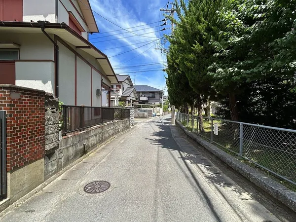 前面道路には都市ガス敷設