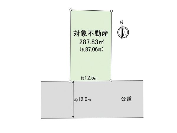 宗像市日の里4丁目 土地 区画図