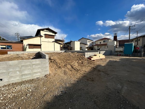 那珂川市今光八丁目 新築戸建 2号棟 前面道路含む外観 那珂川市今光八丁目 新築戸建 2号棟 前面道路含む外観