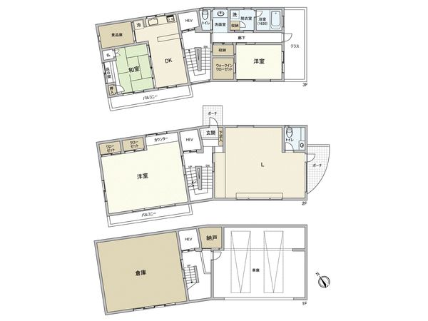 皿山2丁目 戸建 間取図(平面図) 皿山2丁目 戸建 間取図(平面図)