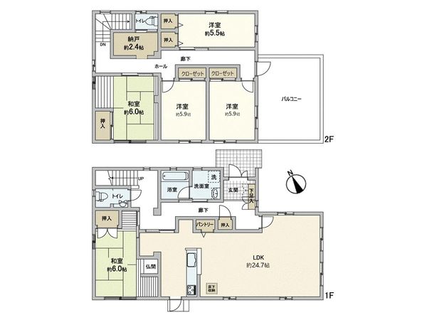 井尻5丁目 戸建 間取図(平面図) 間取図(平面図)