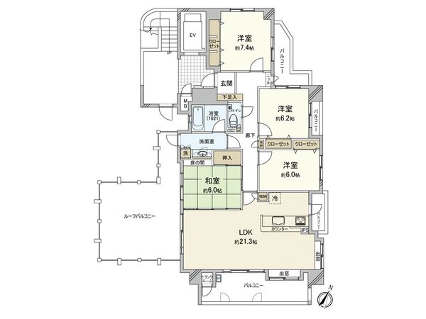 サンリヤン寺塚 間取図(平面図) 間取図(平面図)