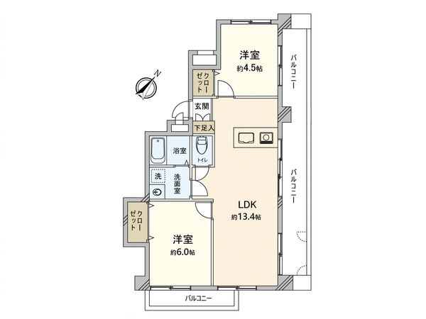 トパーズコーポ 間取図(平面図) トパーズコーポ 間取図(平面図)