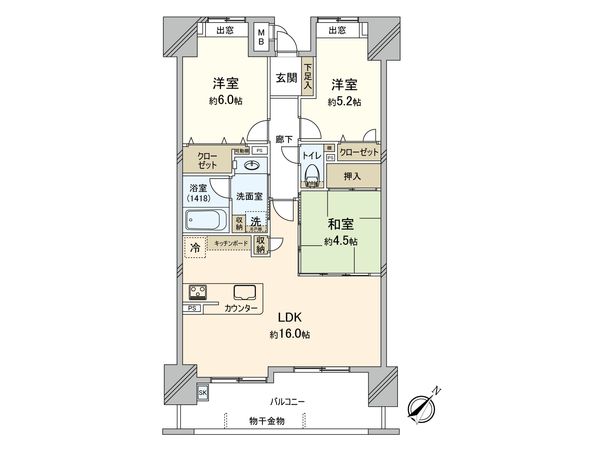 エバーライフパセオ博多南・センターコート 間取図(平面図) エバーライフパセオ博多南・センターコート 間取図(平面図)