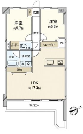 エクレール井尻 間取図(平面図) 間取図(平面図)