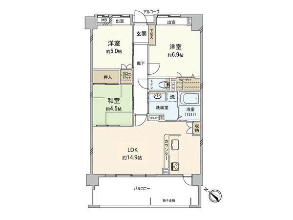 モントーレ須玖ガーデンコート 間取図(平面図) モントーレ須玖ガーデンコート 間取図(平面図)
