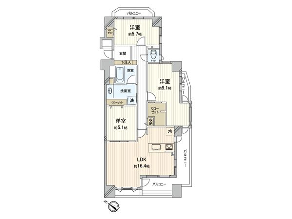 ライオンズマンション高宮グランドタワー 間取図(平面図) ライオンズマンション高宮グランドタワー 間取図(平面図)