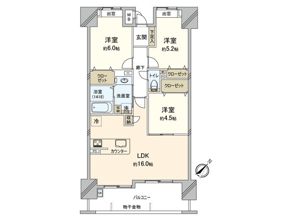 エバーライフパセオ博多南 センターコート 間取図(平面図) 間取図(平面図)