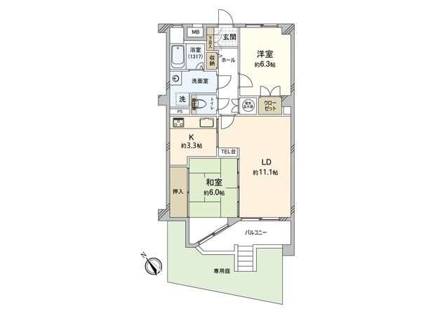 ライオンズマンションマキシム萩の宮 リビング リビング