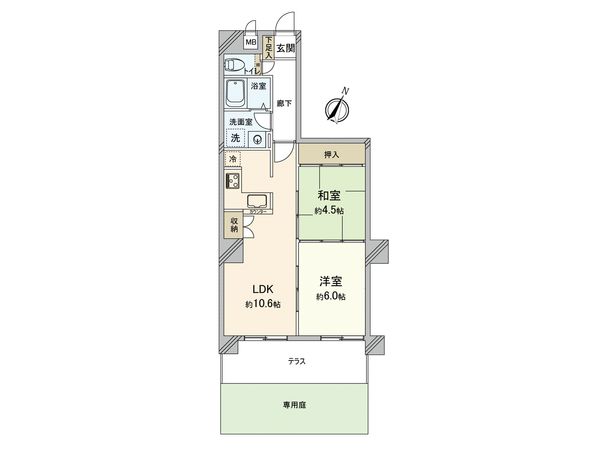 ネオハイツ筑紫丘 間取図(平面図) ネオハイツ筑紫丘 間取図(平面図)
